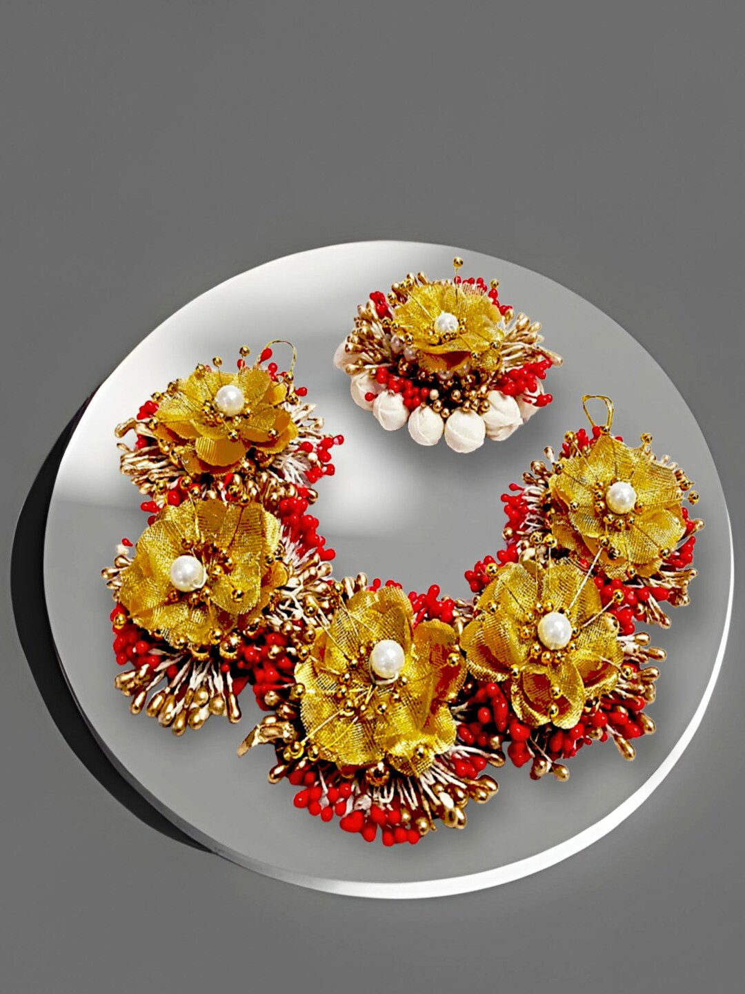 

Proplady Women Set of 2 Embellished Hair Accessory Set, Gold