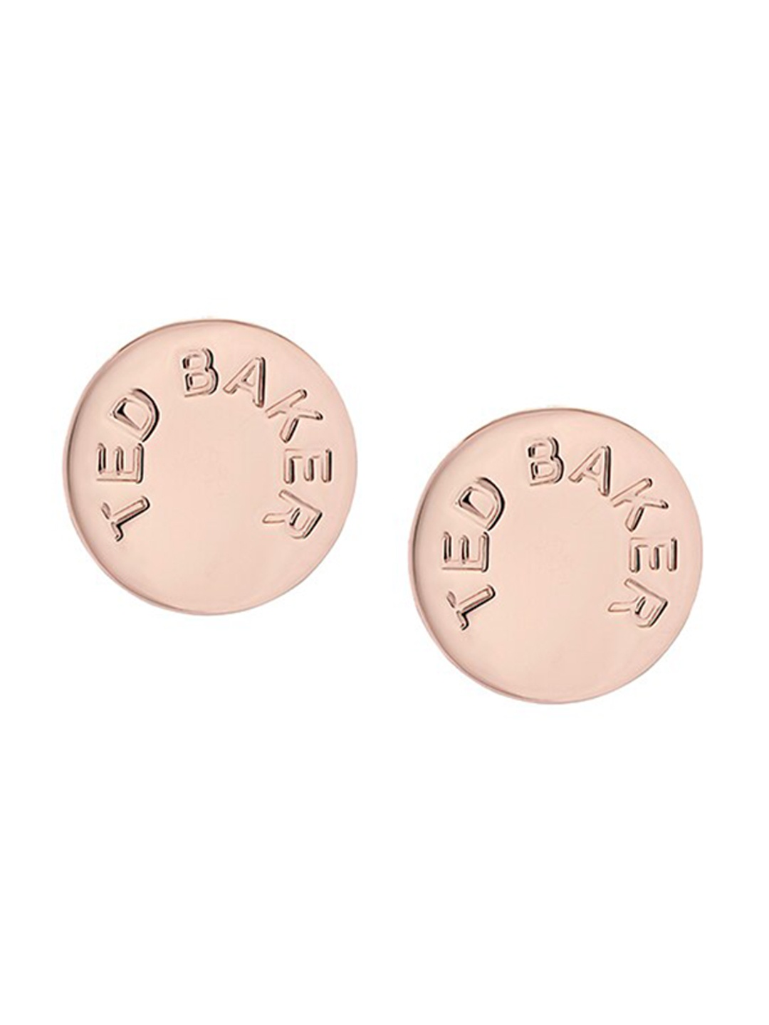 

Ted Baker Contemporary Logo Stud Earrings, Rose gold