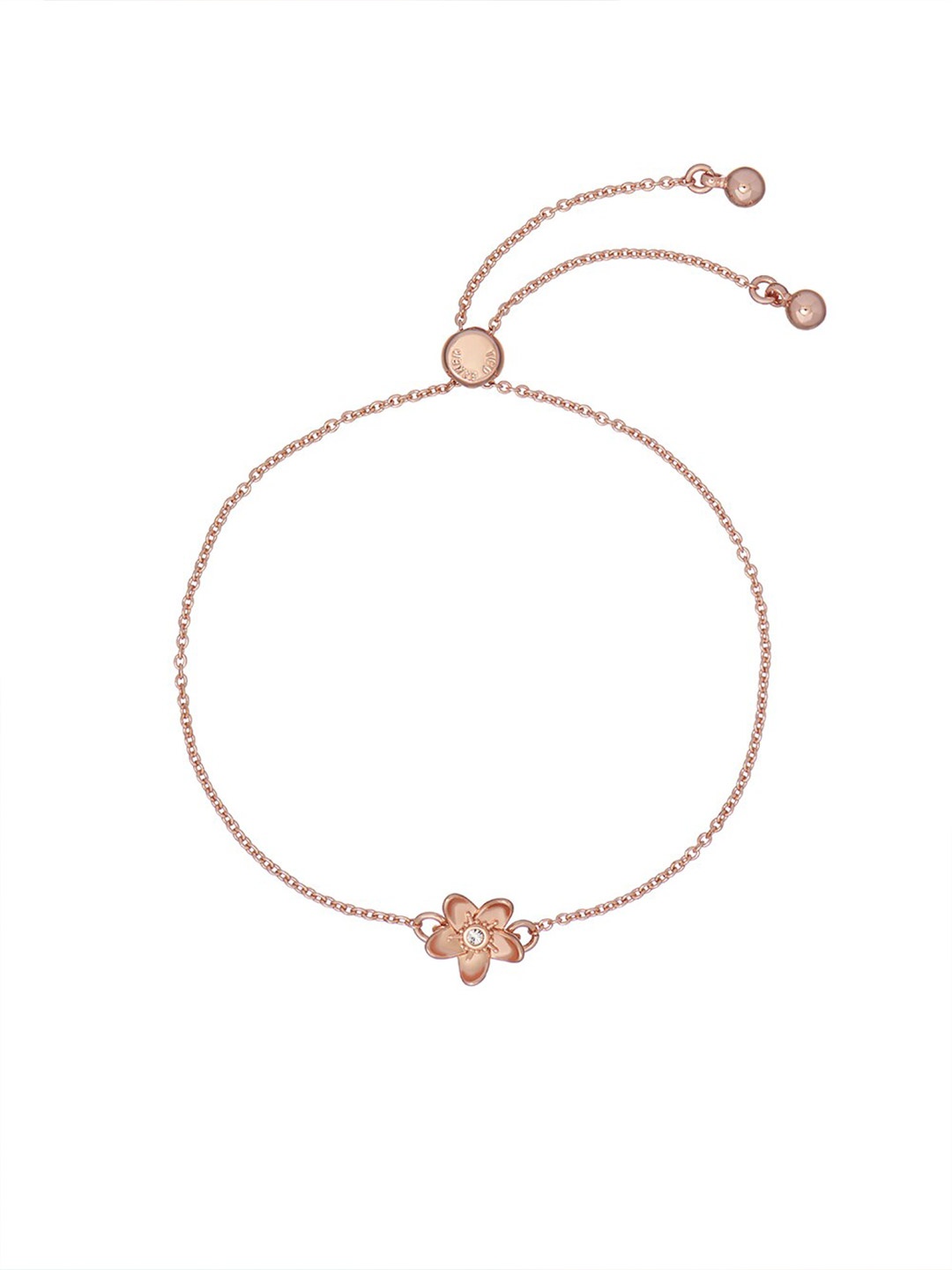 

Ted Baker Women Brass Rose Gold-Plated Charm Bracelet, White