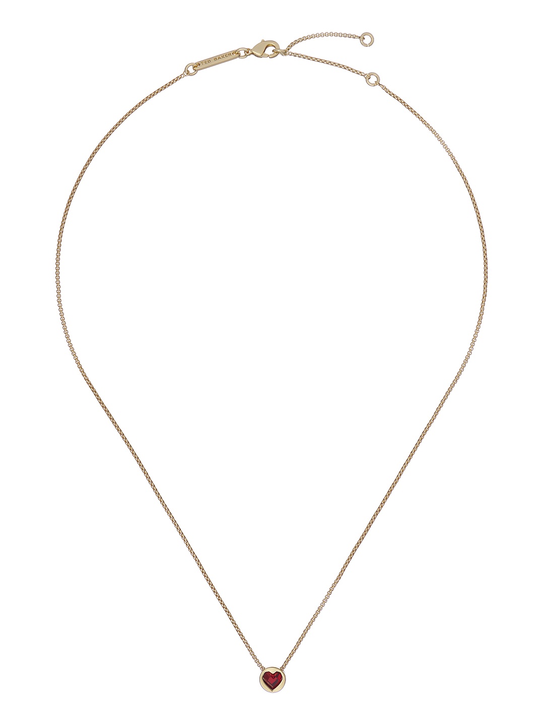 

Ted Baker Brass Gold-Plated Heart Rock Pendant Chain