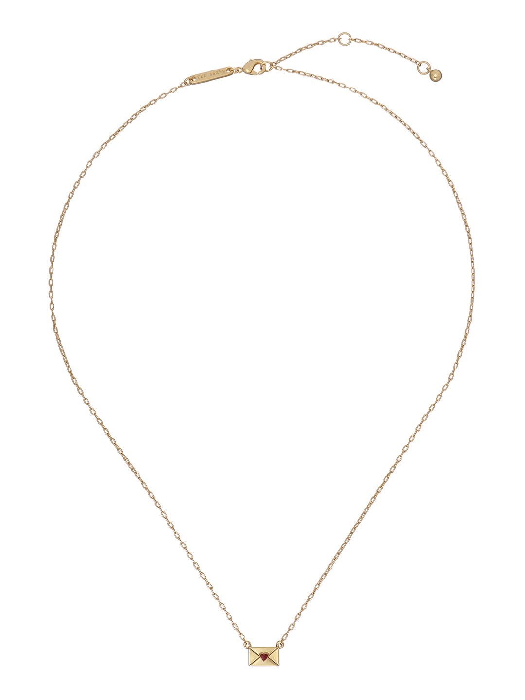 

Ted Baker Brass Gold-Plated Love Letter Pendant Chain