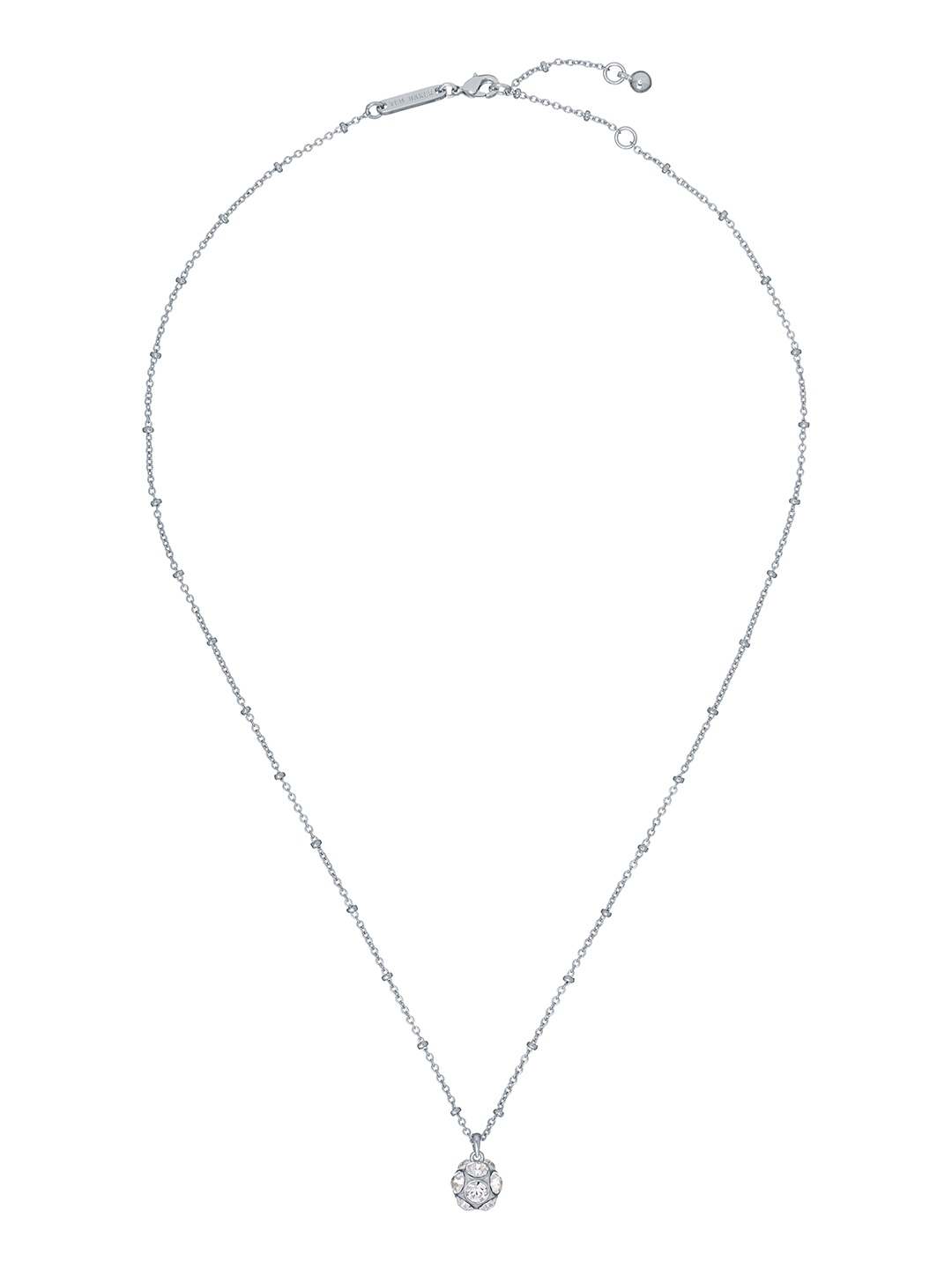 

Ted Baker Brass Silver-Plated Razzle Dazzle Pendant Chain