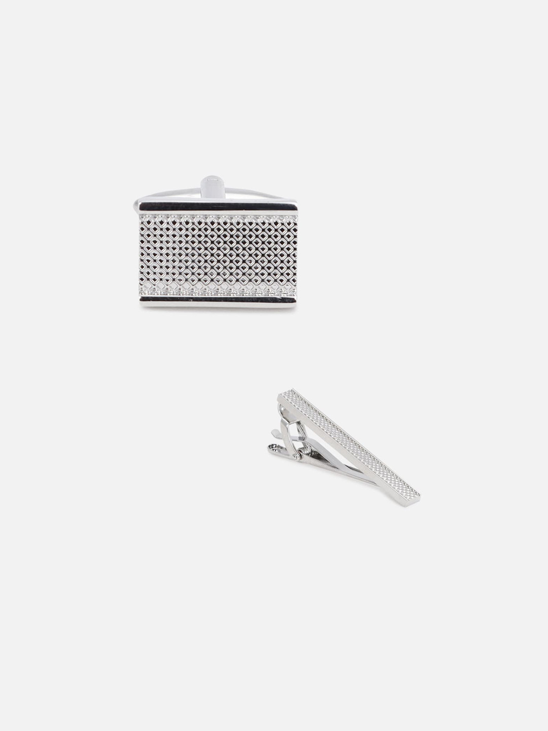 

Van Heusen Men Silver Accessory Gift Set