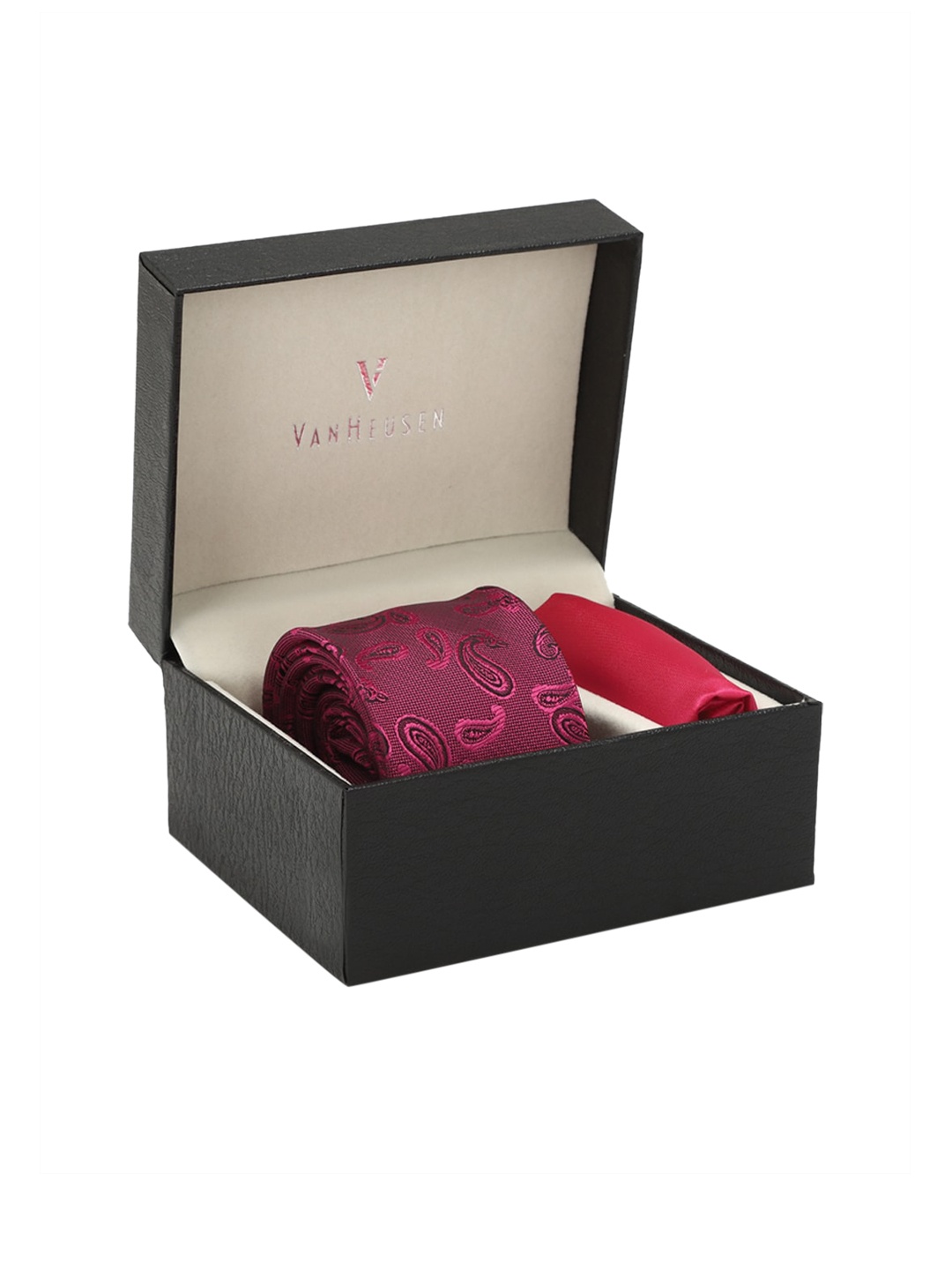 

Van Heusen Men Printed Accessory Gift Set, Pink