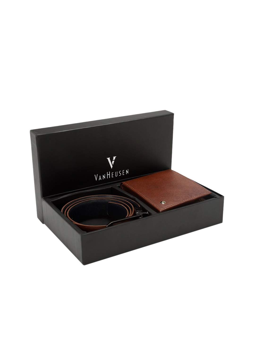 

Van Heusen Men Leather Accessory Gift Set, Brown