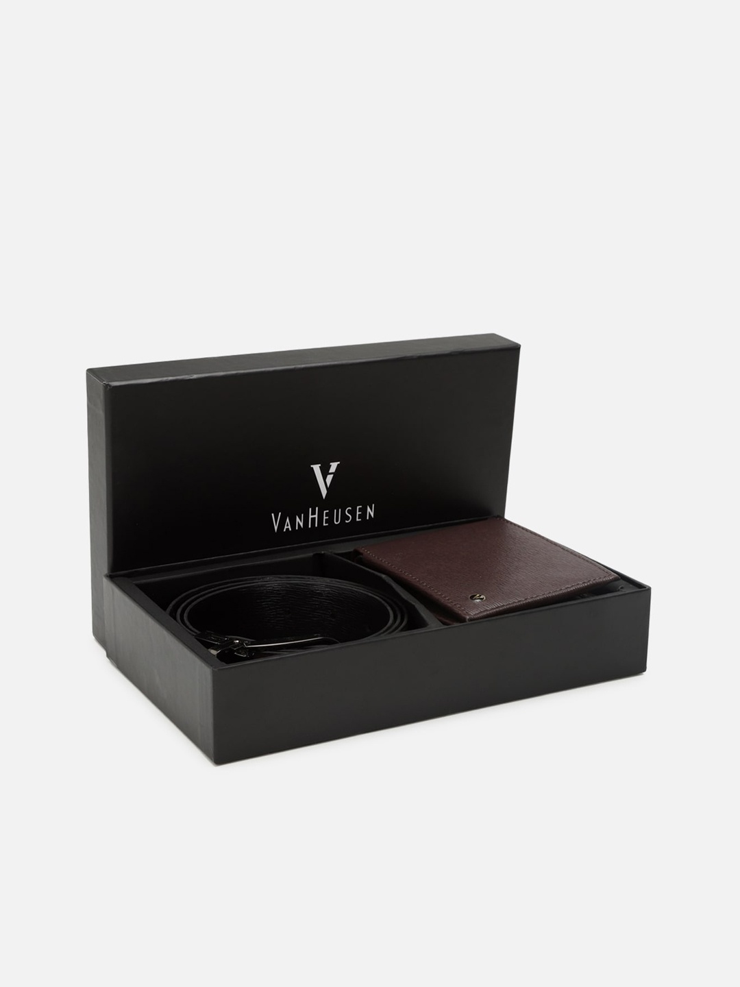 

Van Heusen Men Genuine Leather Accessory Gift Set, Black