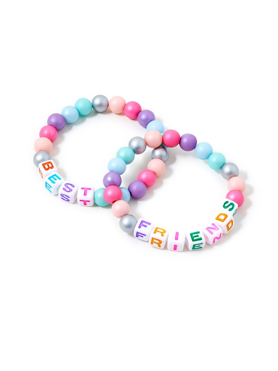 

Accessorize Girls Pack Of 2 Beaded Bracelet, Red