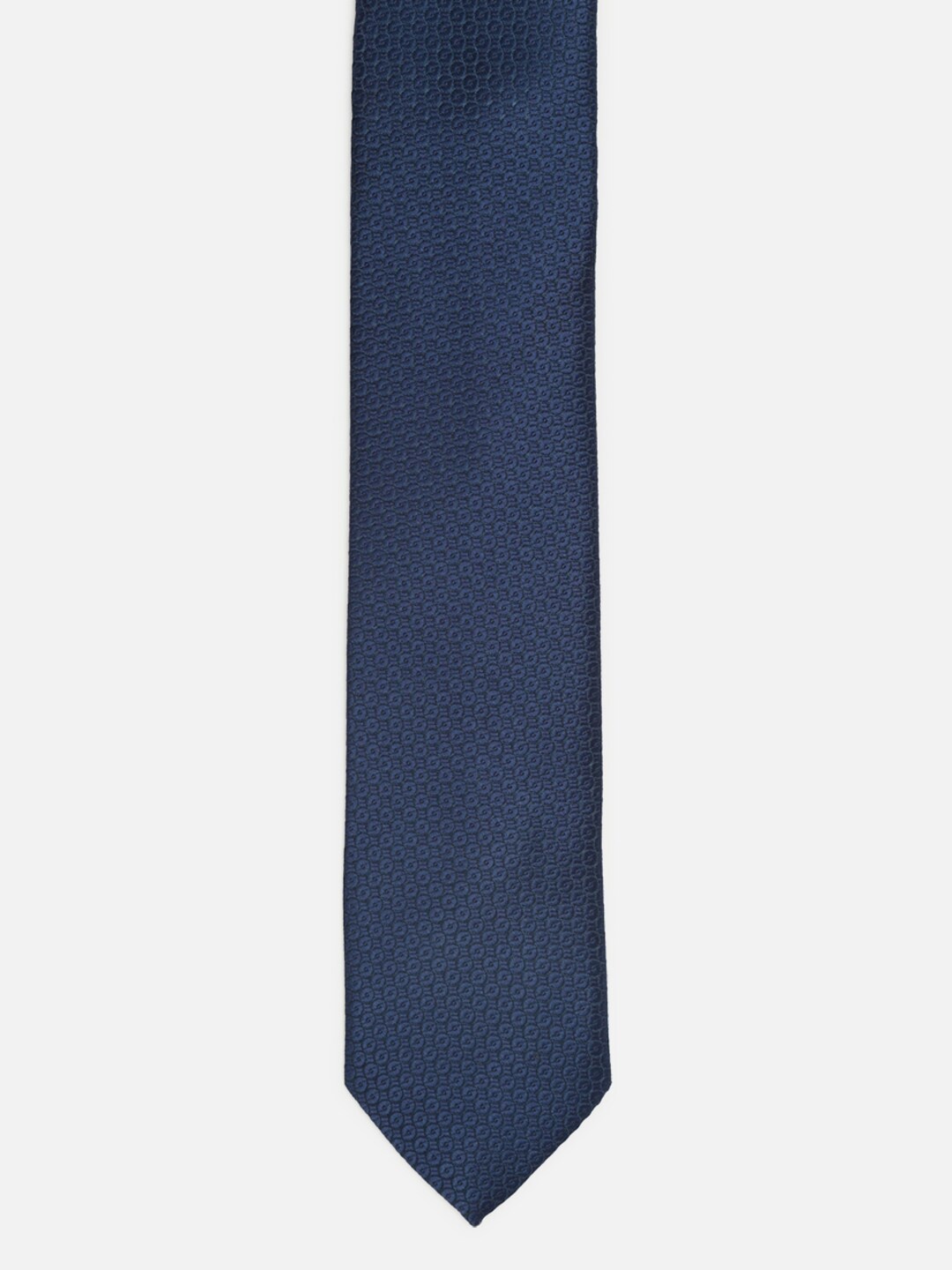 

Van Heusen Men Printed Skinny Tie, Navy blue