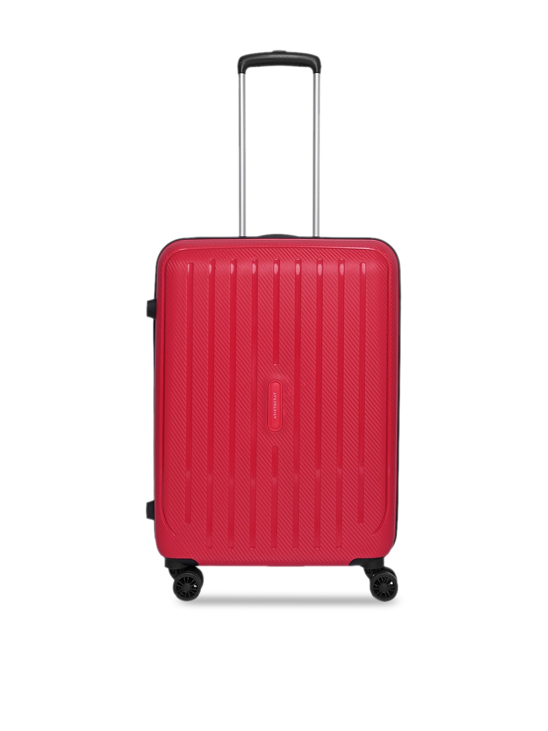 

Aristocrat Textured Trolley Bag, Red