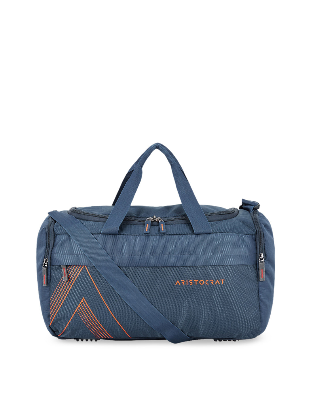 

Aristocrat Logo Printed Duffel Bag, Blue