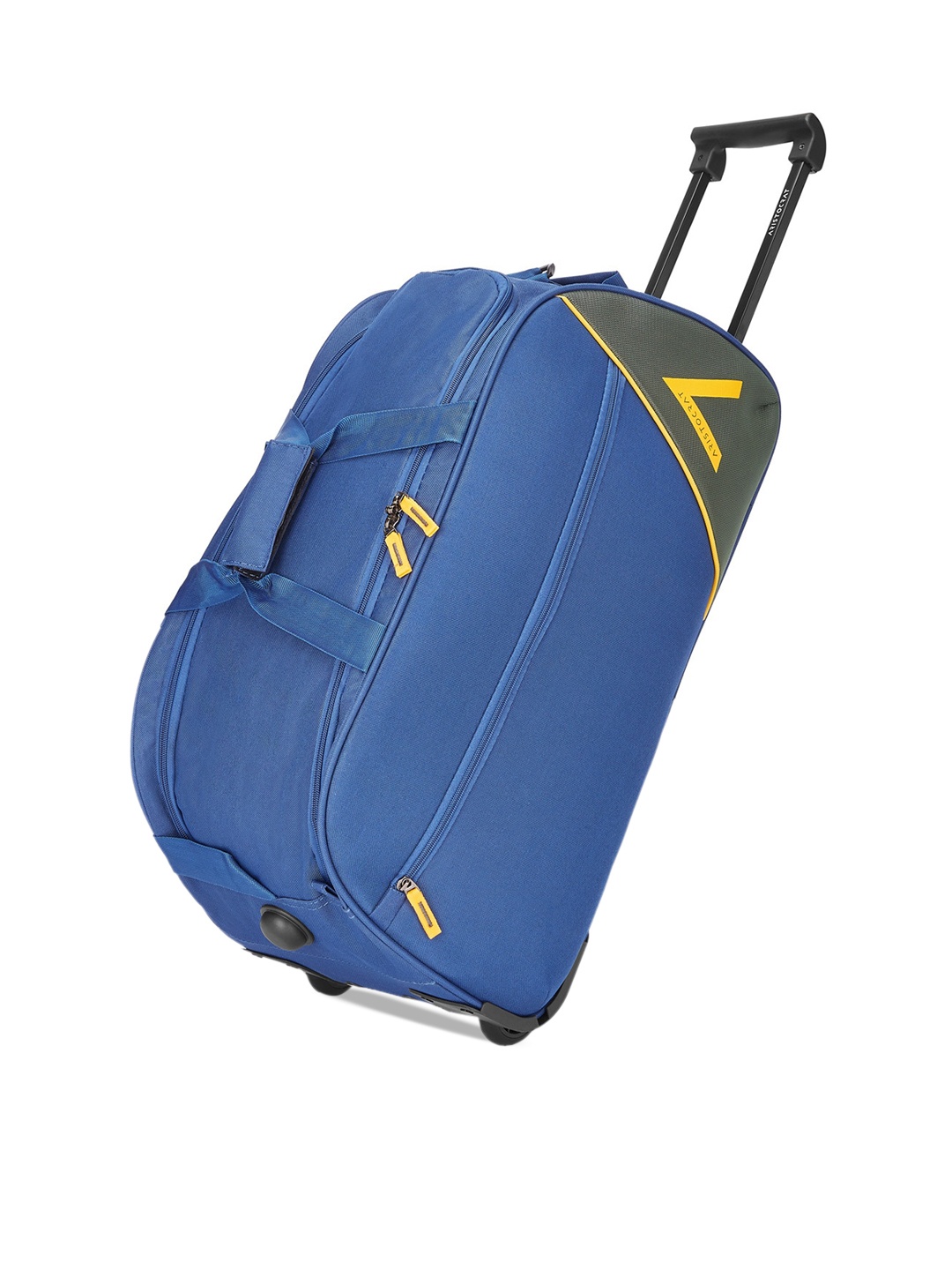 

Aristocrat Colorblocked Medium Trolley Duffle Bag, Blue
