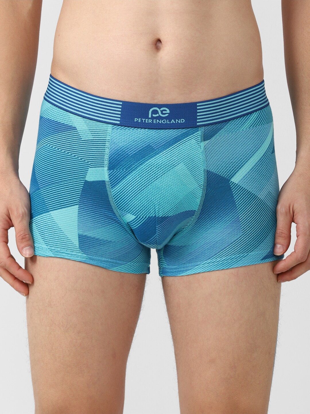

Peter England Men Printed Cotton Trunk PETRMRGFC13512, Blue