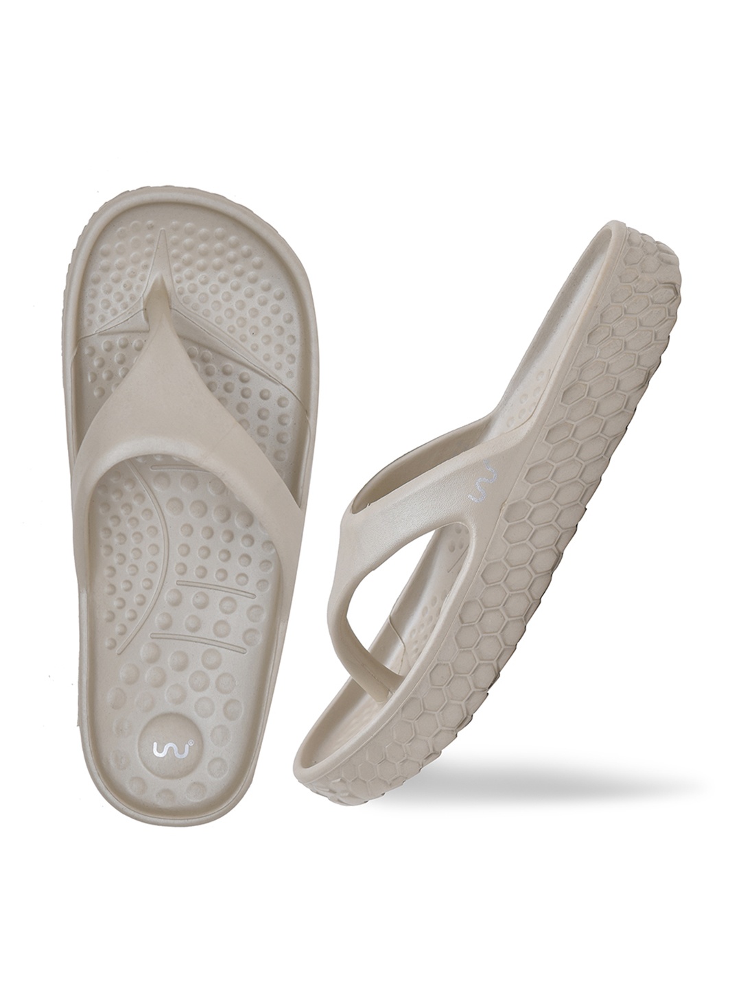 

Doubleu Women EVA Thong Flip-Flops, Beige