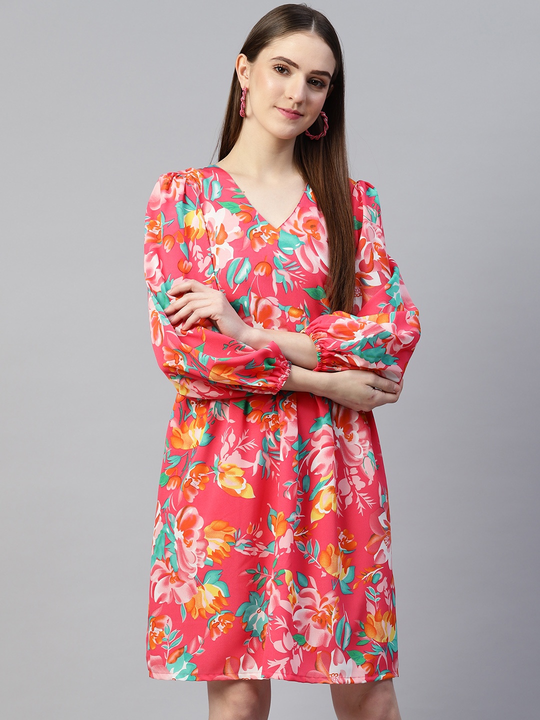 

plusS Pink Floral Dress