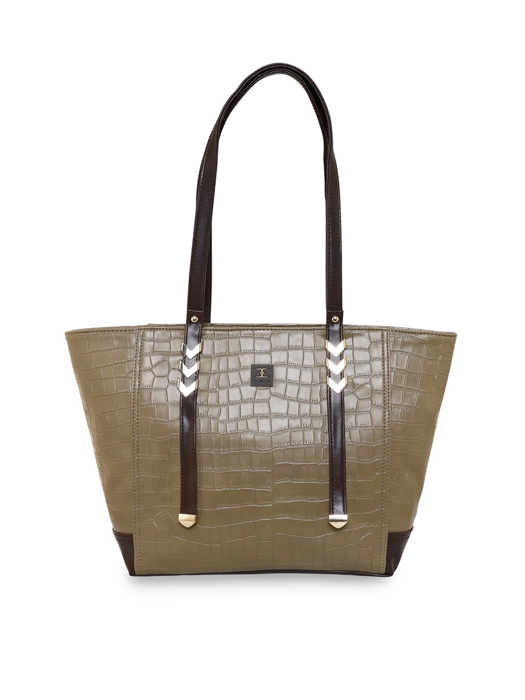 

ESBEDA Textured Swagger Shoulder Bag, Khaki