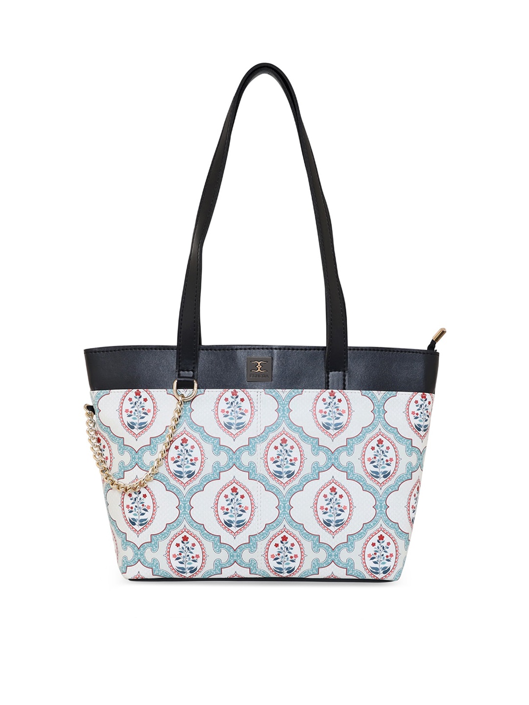 

ESBEDA Geometric Printed Structured Shoulder Bag, Green