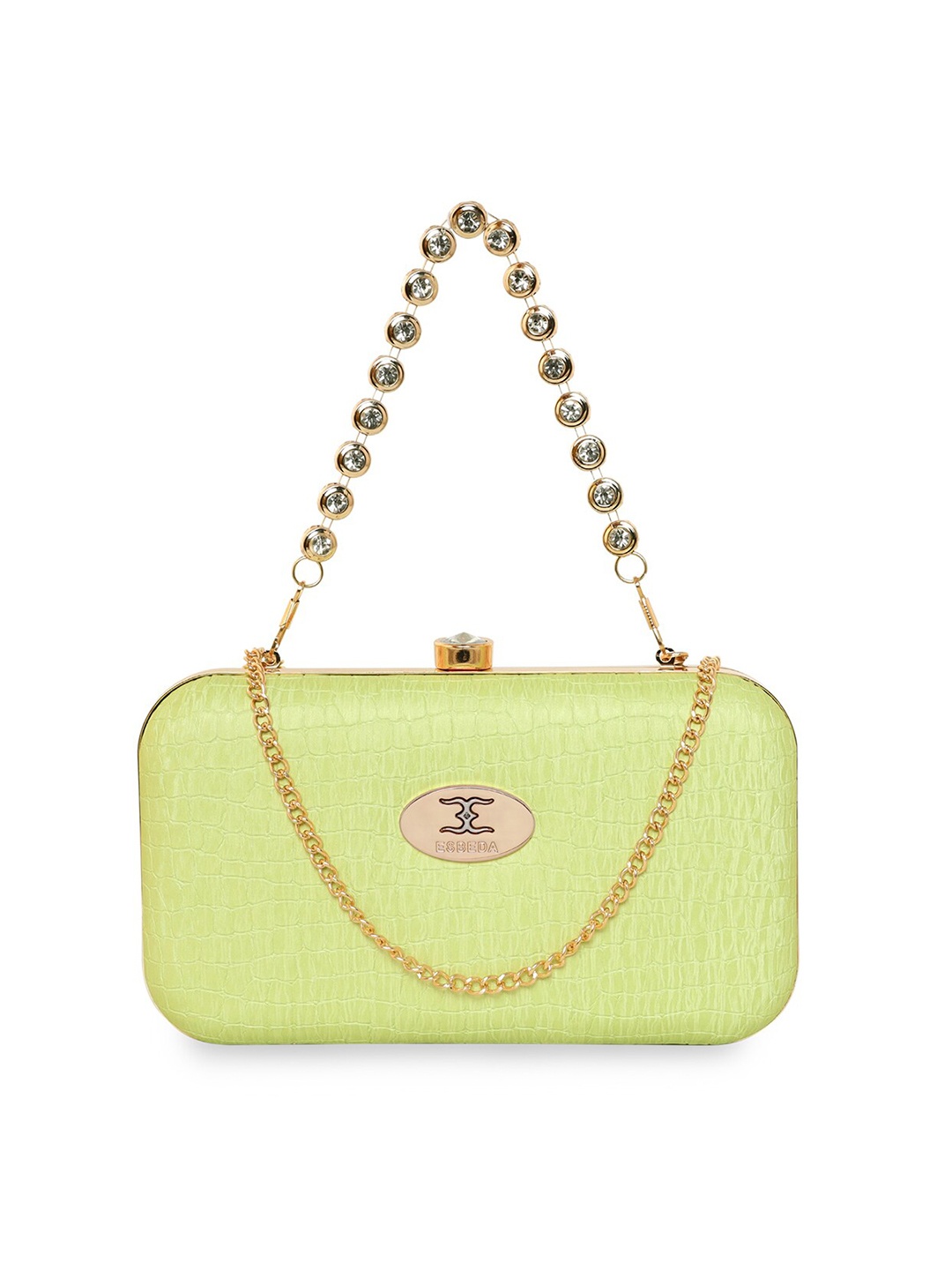 

ESBEDA Embellished Box Clutch, Lime green