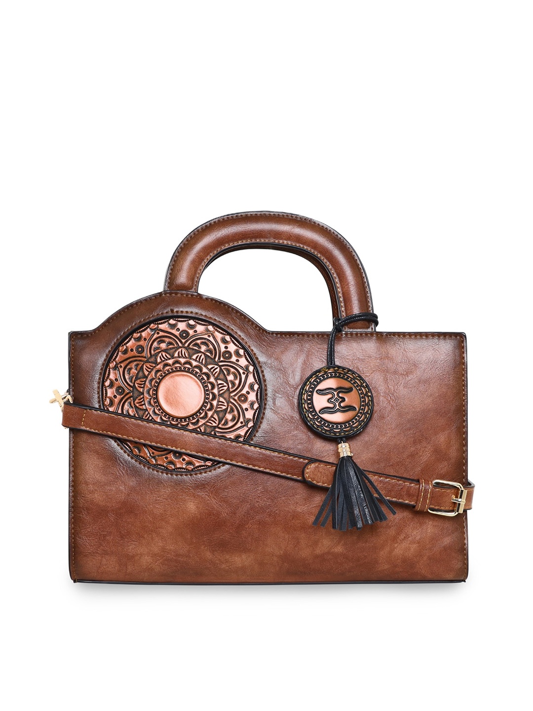 

ESBEDA Structured Sling Bag, Tan