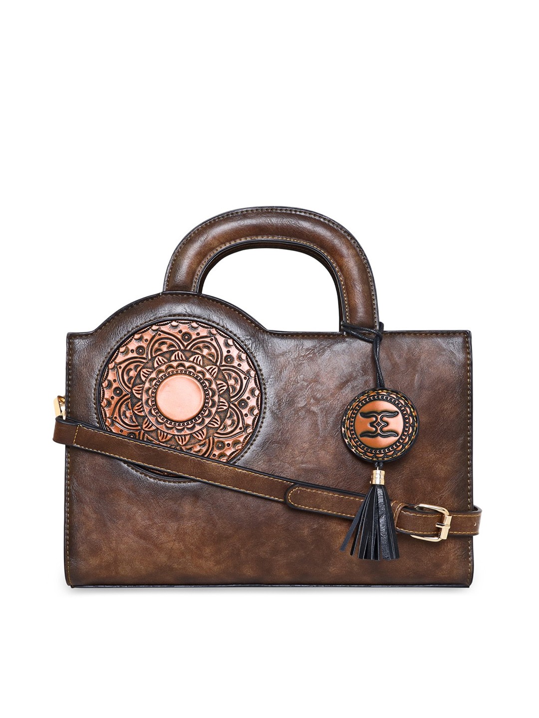 

ESBEDA PU Structured Sling Bag, Brown