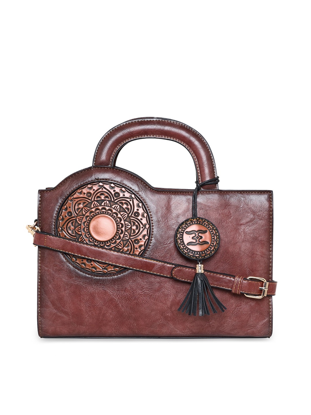 

ESBEDA Women PU Structured Handheld Bag, Red