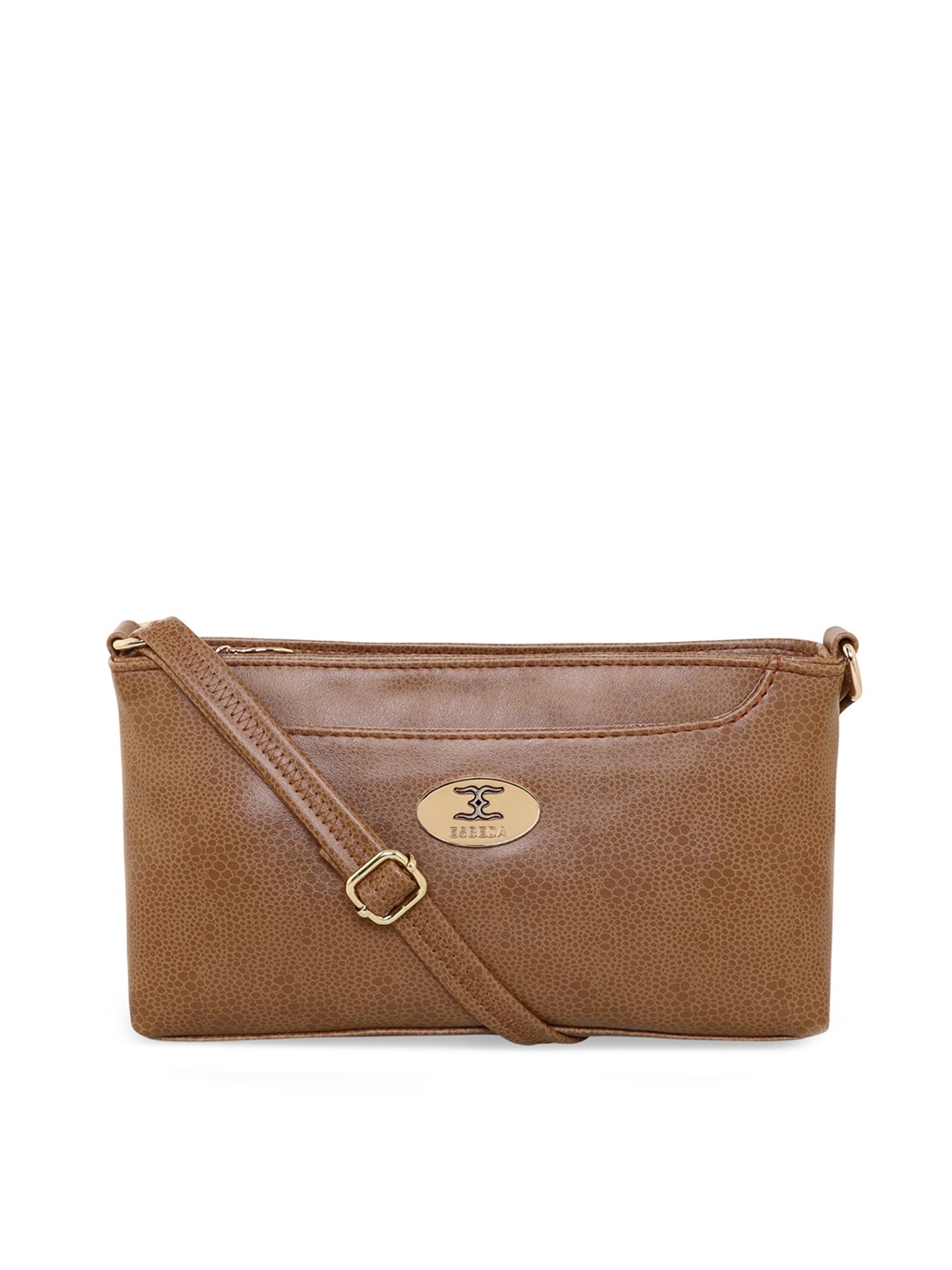 

ESBEDA Women PU Structured Sling Bag, Brown