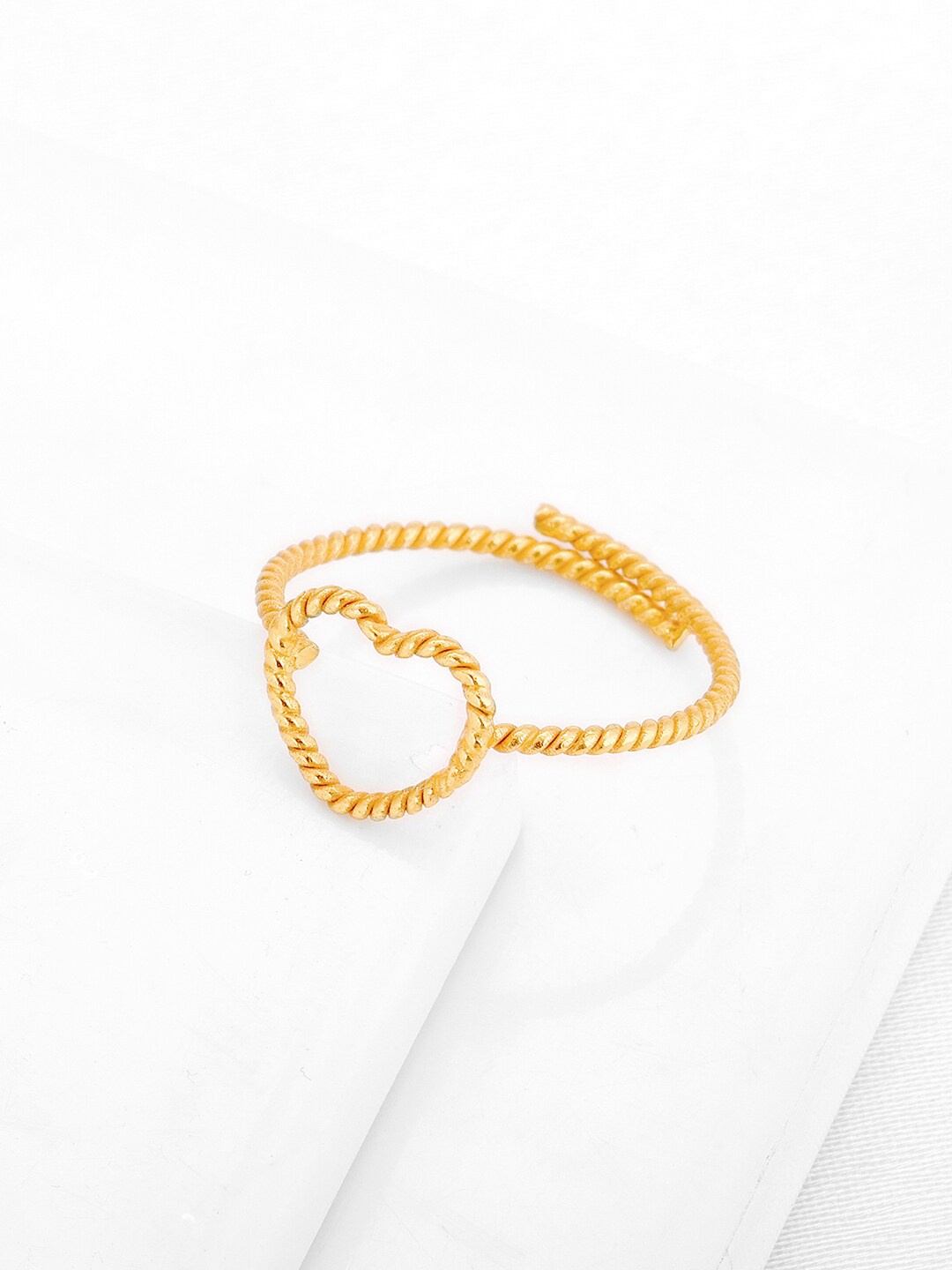 

GIVA Women 925 Sterling Silver Adjustable Finger Ring, Gold