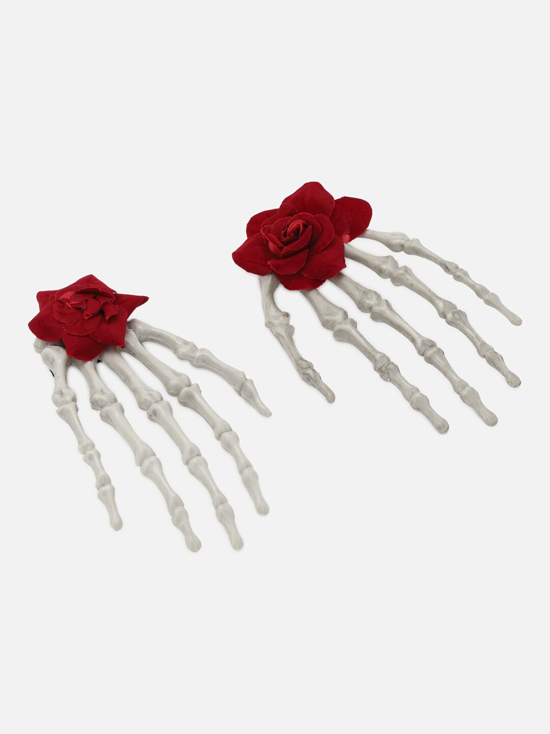 

FOREVER 21 Women Alligator Hair Clip, White