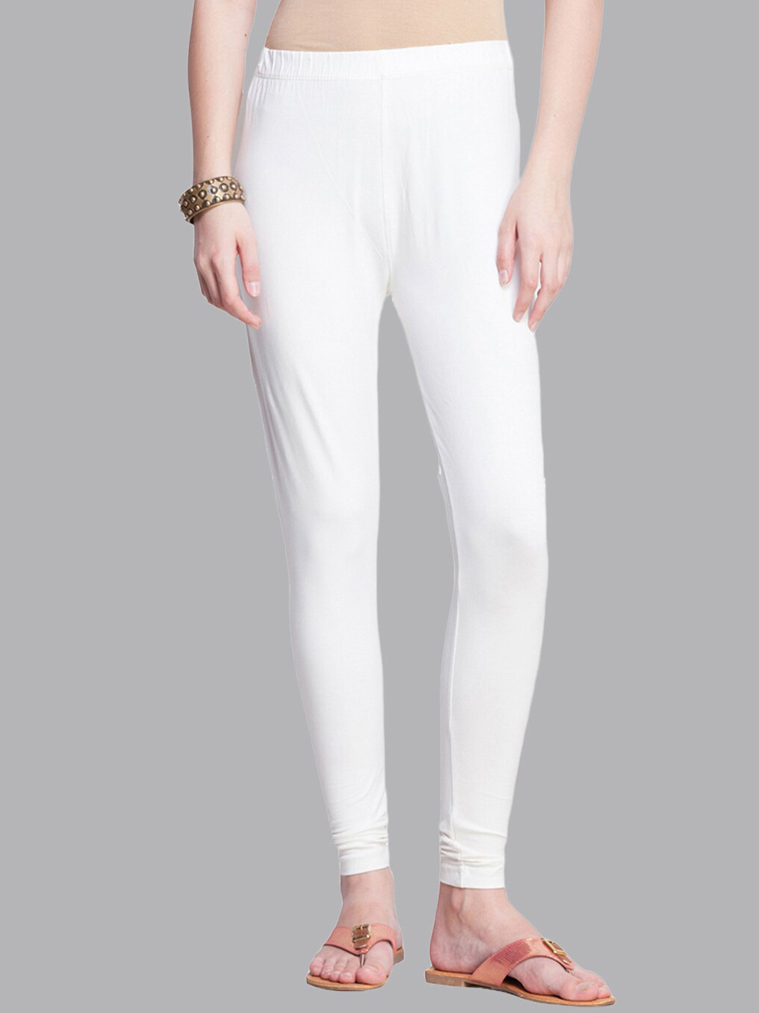 

Dollar Missy Cotton Ankle-Length Leggings, Off white