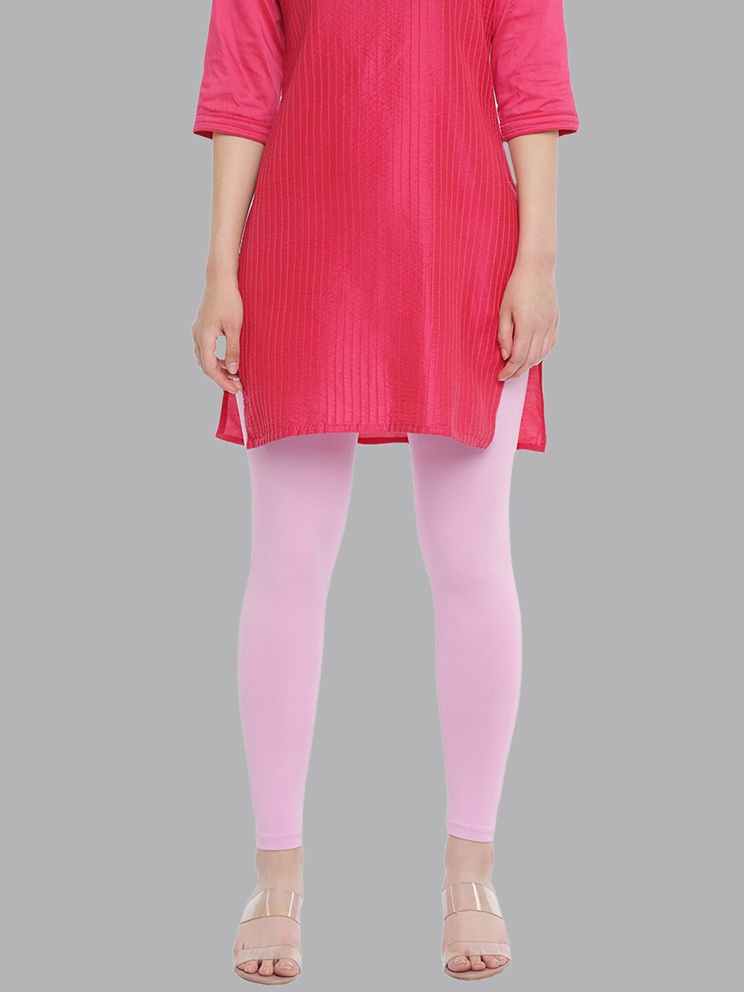 

Dollar Missy Cotton Ankle-Length Leggings, Pink