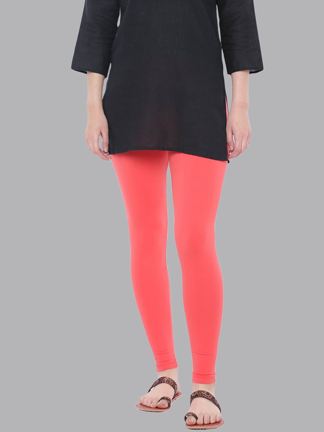 

Dollar Missy Cotton Ankle-Length Leggings, Red