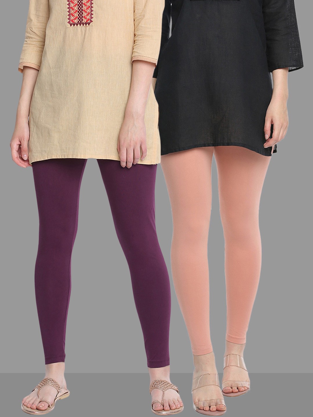 

Dollar Missy Pack Of 2 Ankle-Length Leggings, Purple