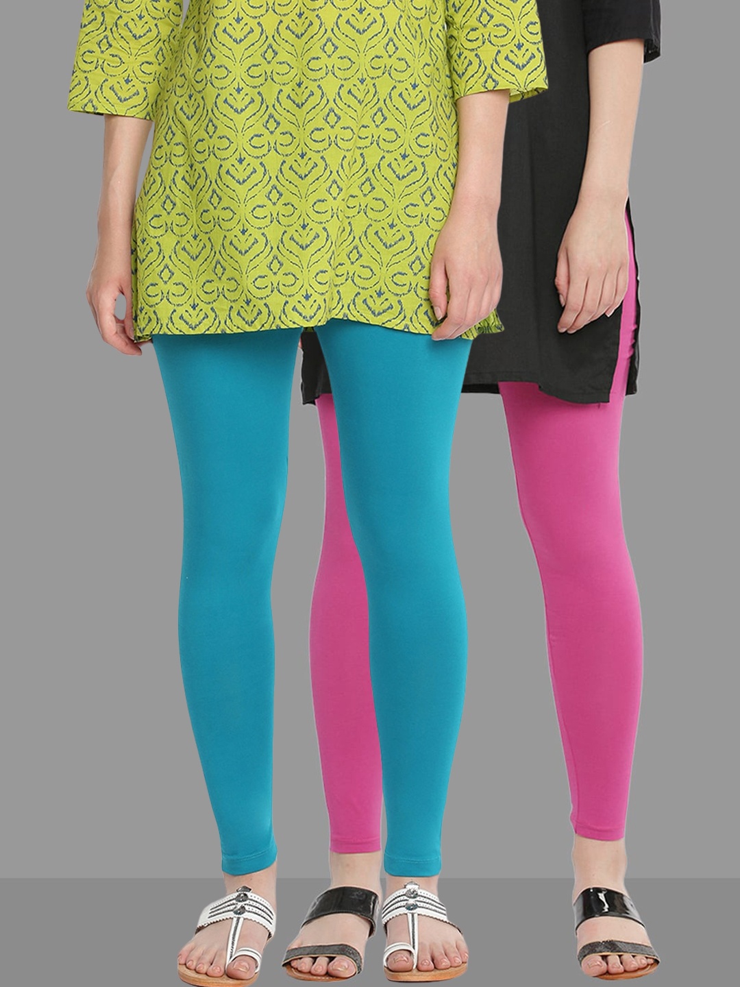 

Dollar Missy Pack Of 2 Ankle-Length Leggings, Pink