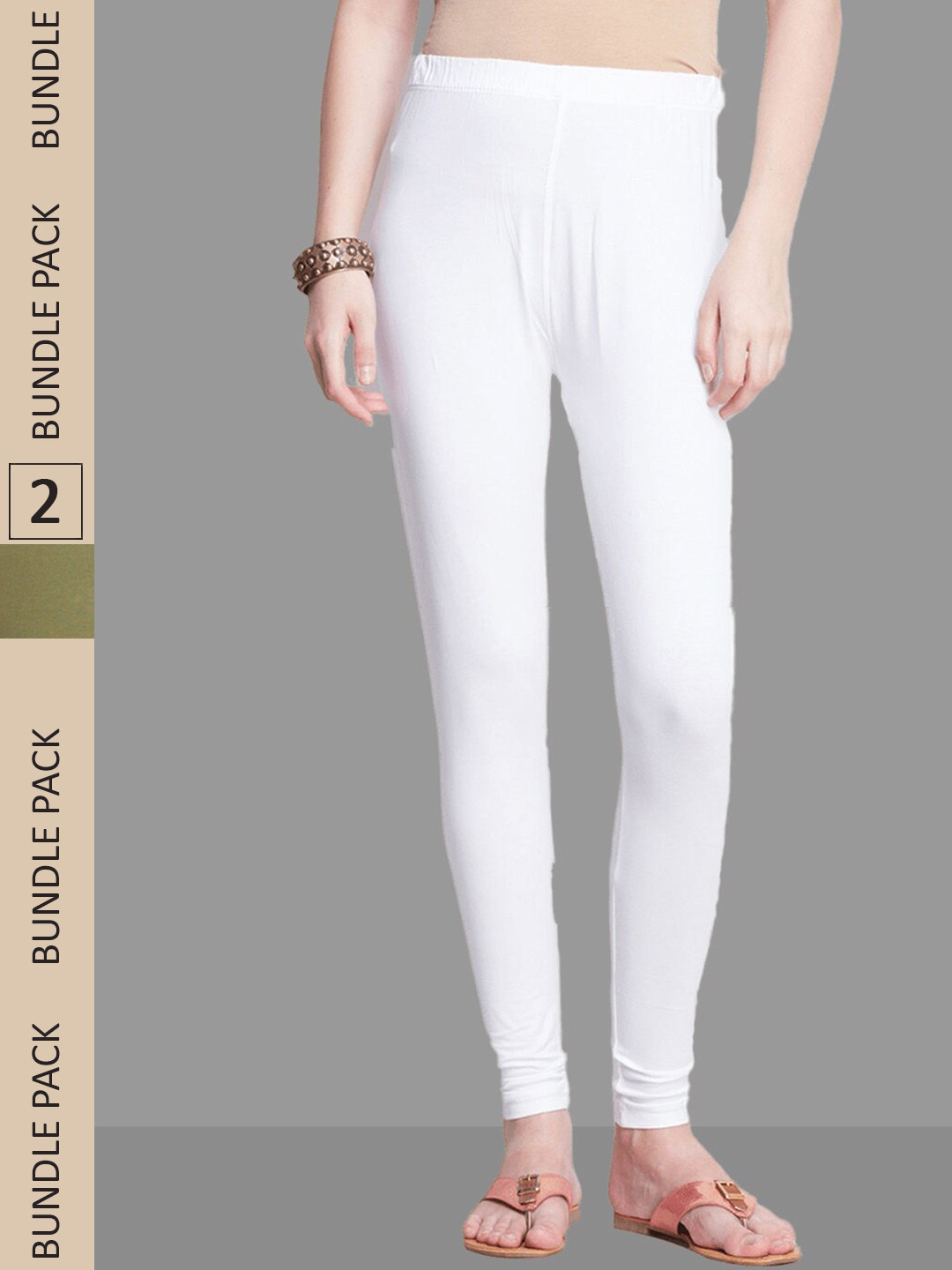 

Dollar Missy Pack OF 2 Churidar Length Leggings, White