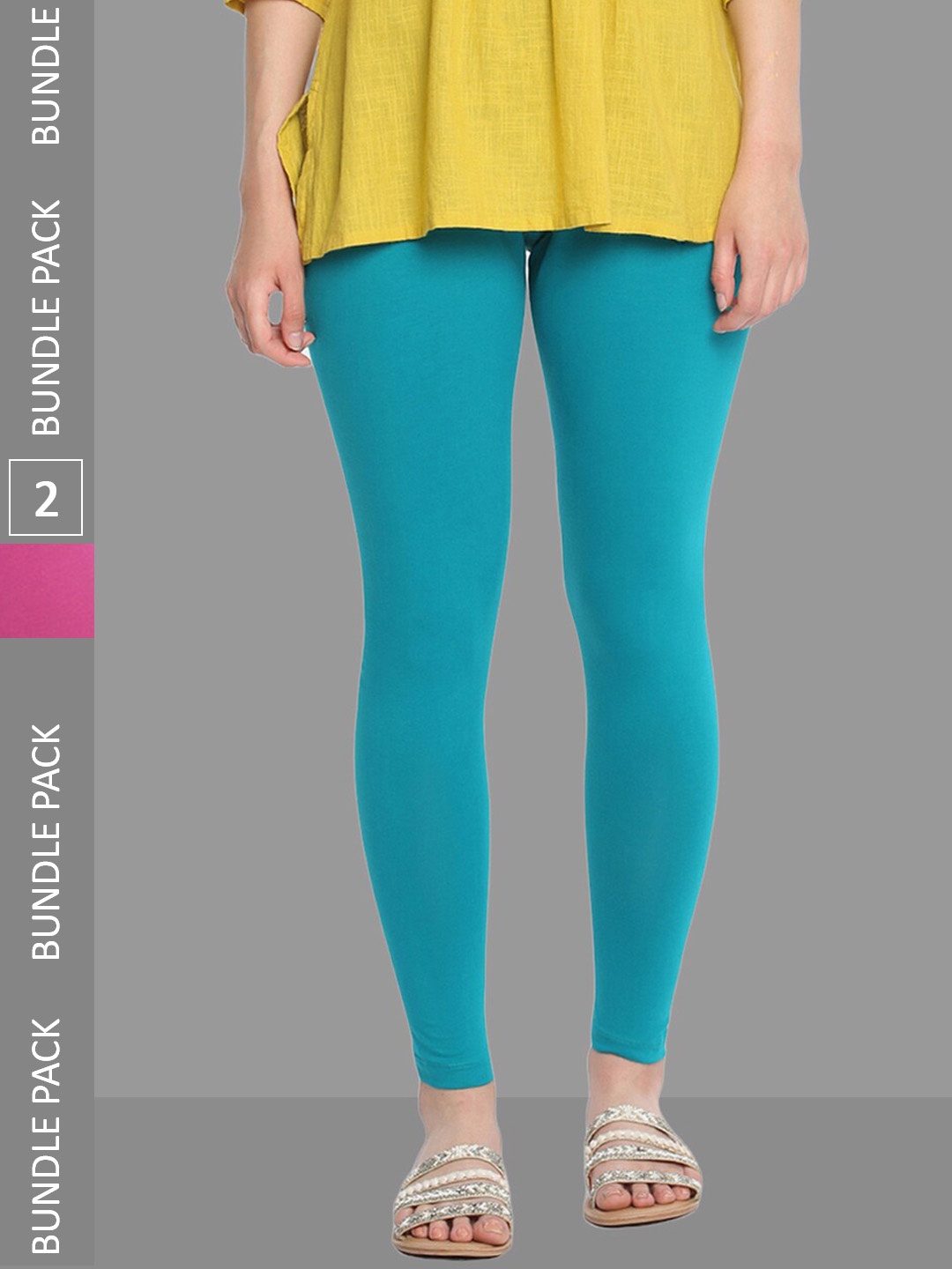 

Dollar Missy Pack Of 2 Ankle-Length Leggings, Turquoise blue