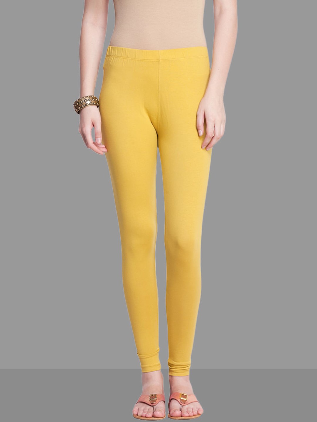 

Dollar Missy Ankle Length Leggings, Gold