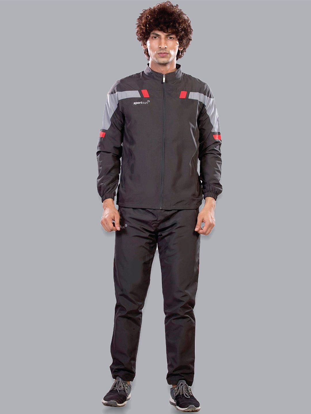 

SPORT SUN Men Comfort-Fit Tracksuits, Grey