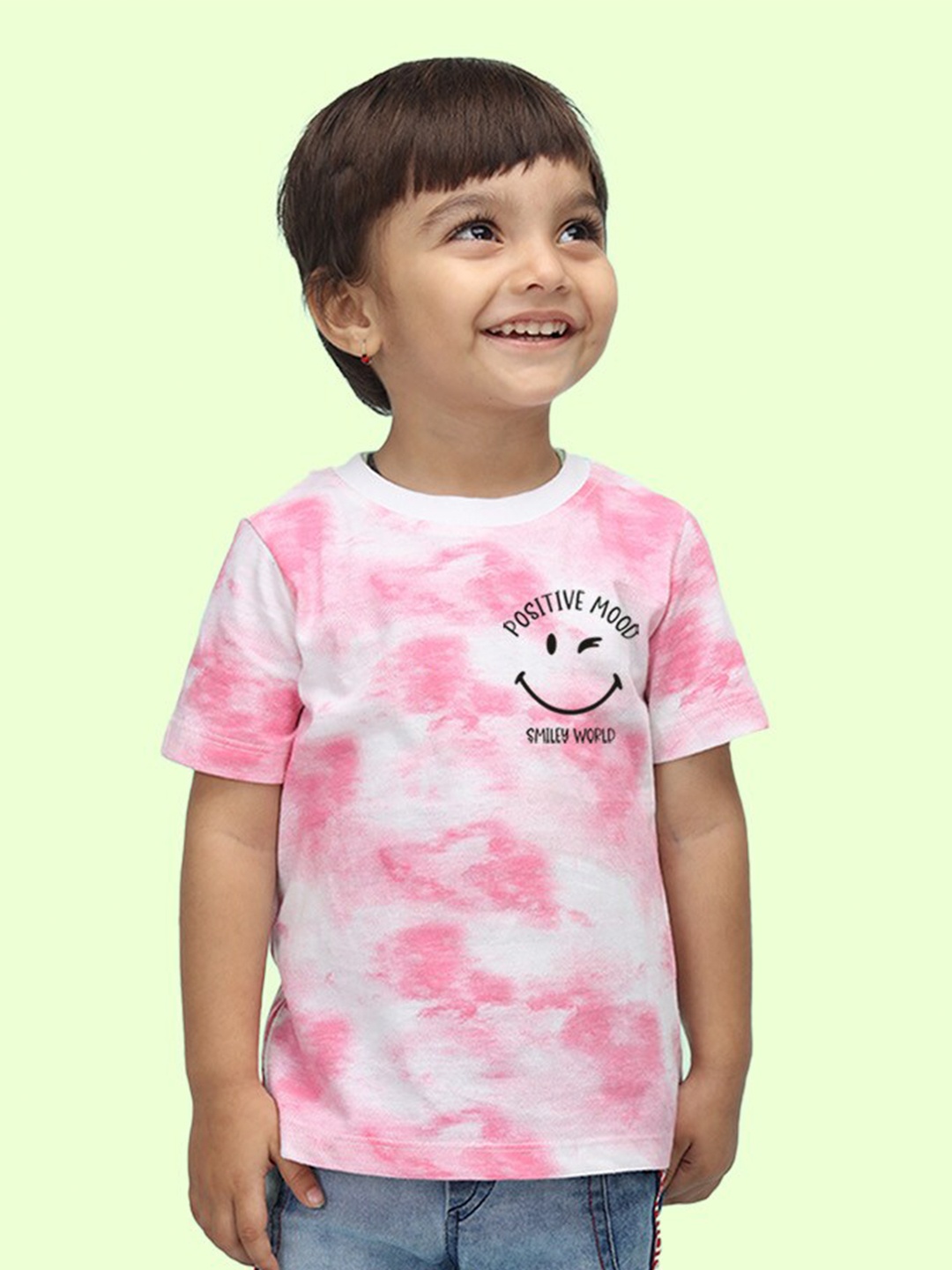 

NUSYL Kids Tie and Dye T-shirt, Pink
