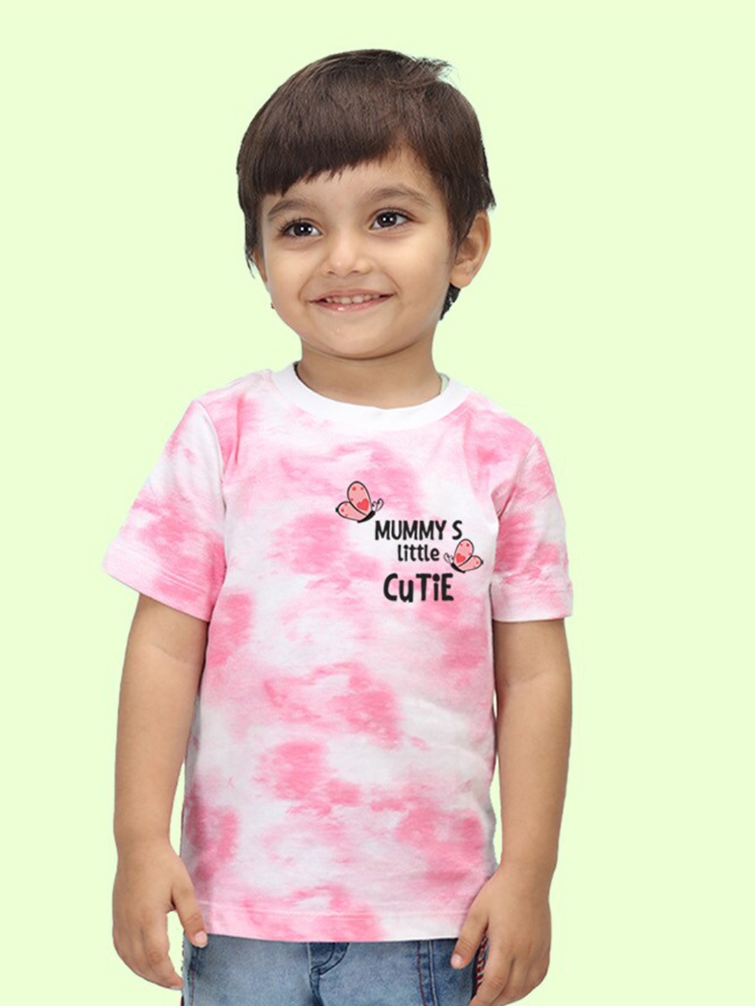 

NUSYL Kids Tie and Dye T-shirt, Pink