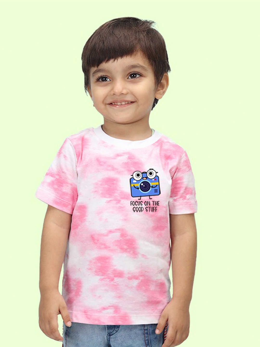 

NUSYL Kids Tie and Dye T-shirt, Pink