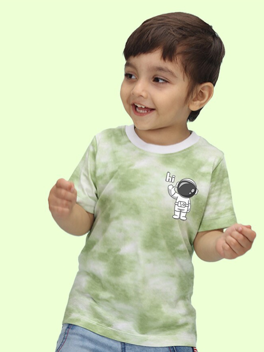 

NUSYL Kids Printed T-shirt, Green