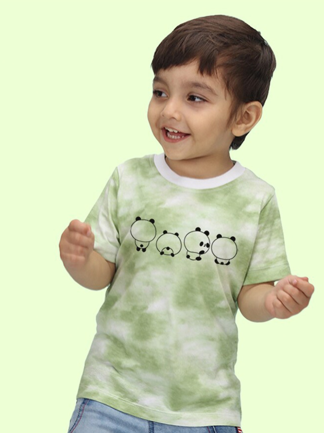 

NUSYL Kids Printed T-shirt, Green