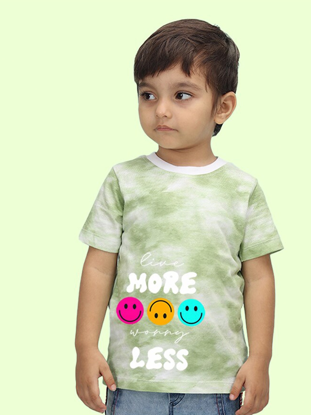 

NUSYL Kids Printed T-shirt, Green