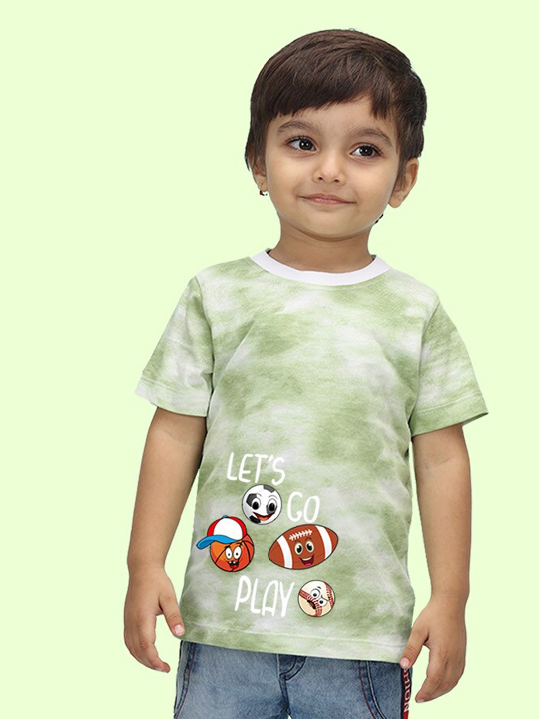 

NUSYL Kids Printed T-shirt, Green