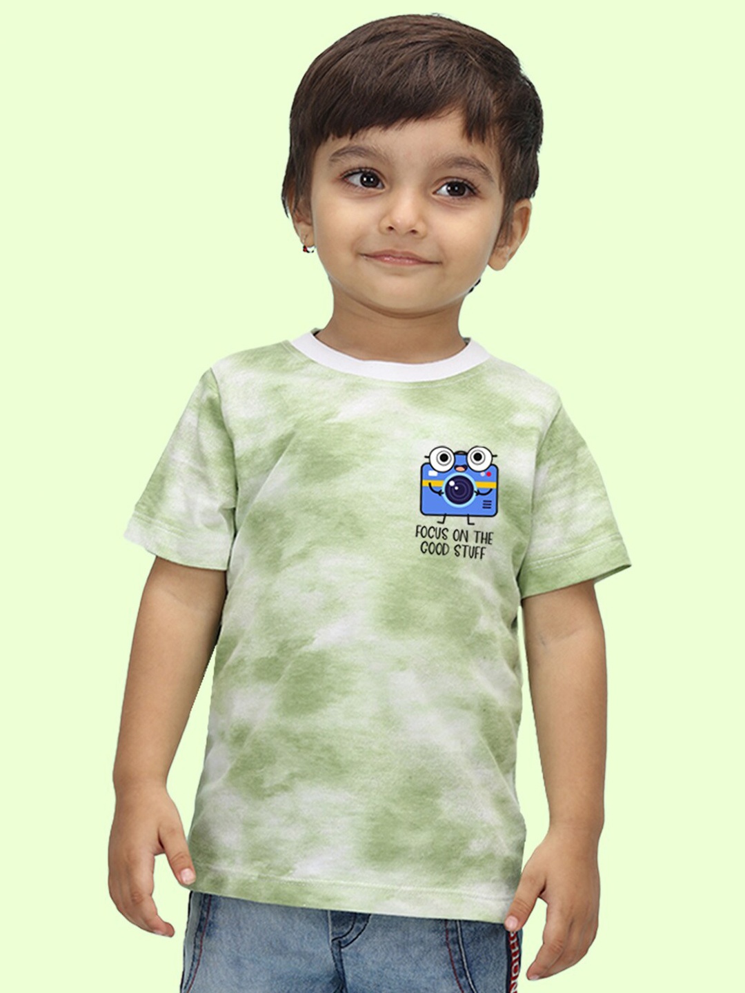 

NUSYL Kids Printed T-shirt, Green