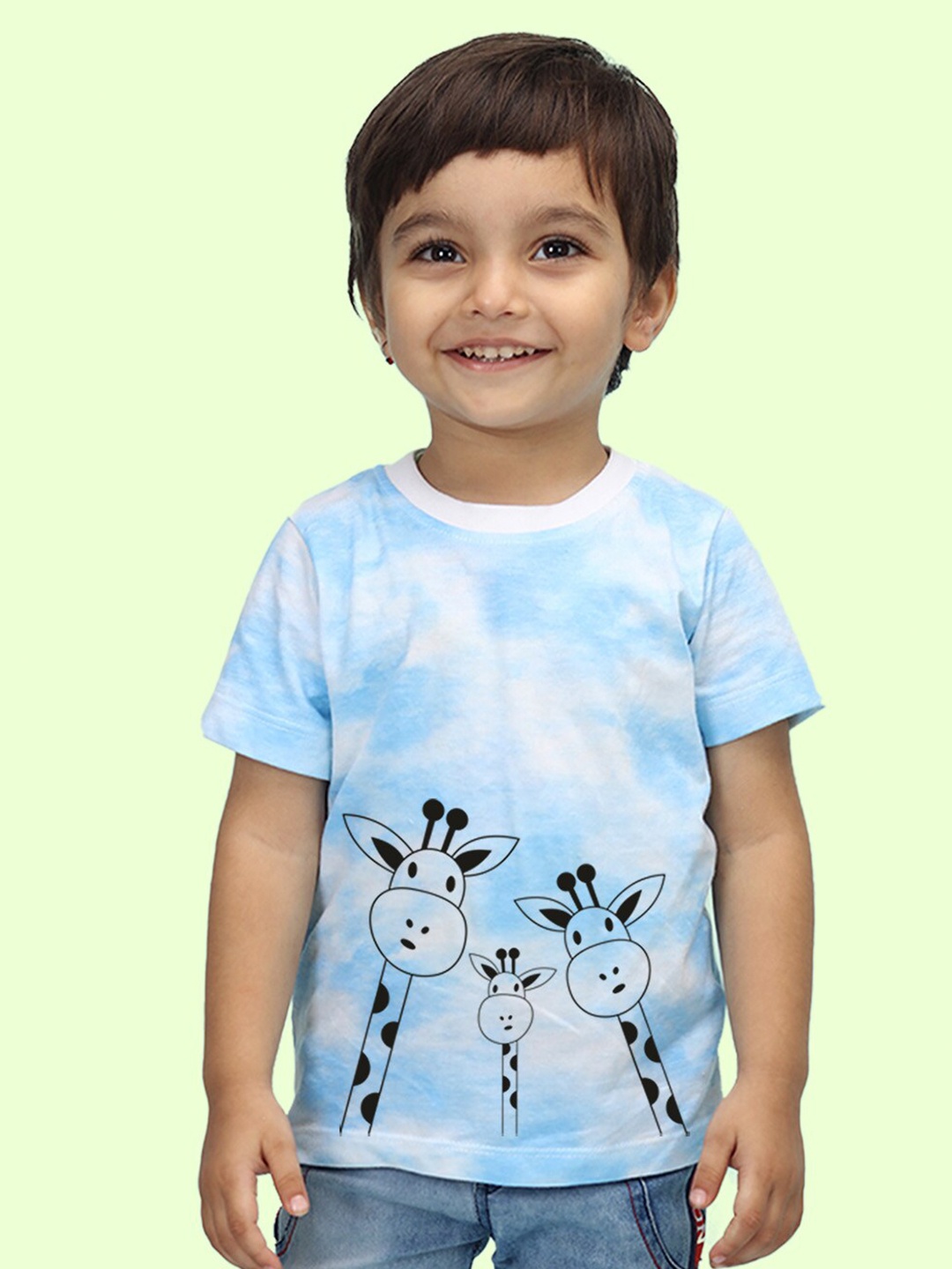 

NUSYL Kids Tie & Dye Printed T-shirt, Blue