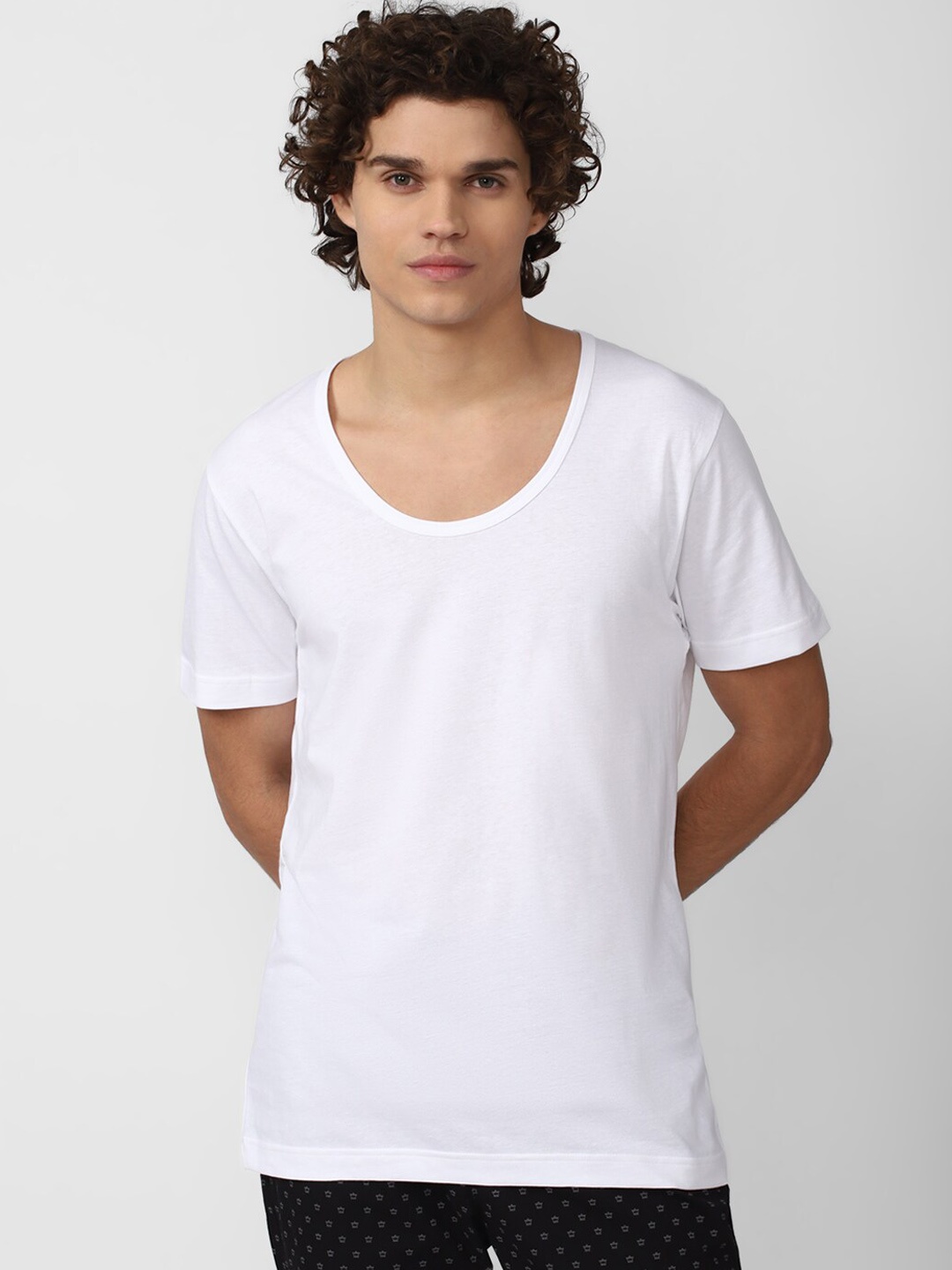 

Peter England Men Pure Cotton Basic Innerwear Vest, White