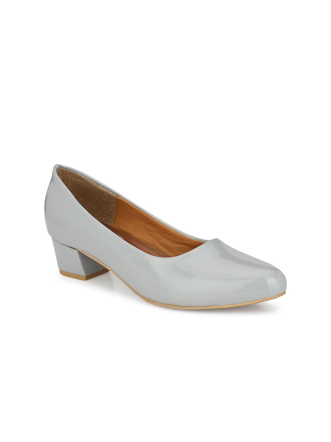 

AADY AUSTIN Women Solid Block Pumps, Grey
