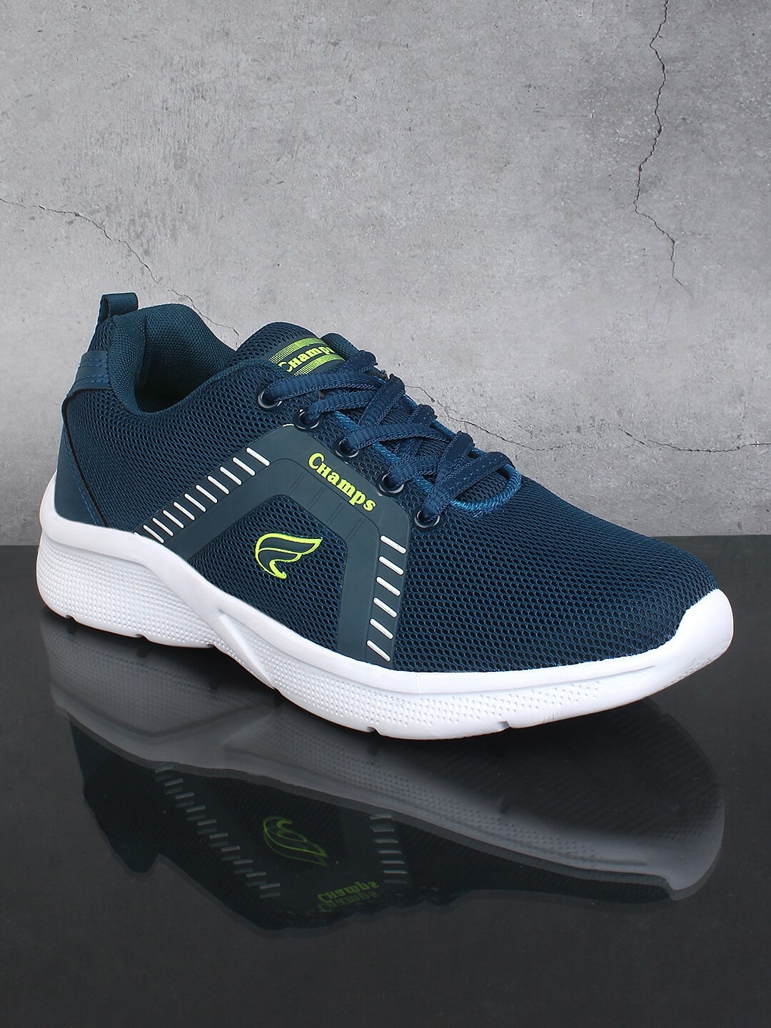 

Champs Men Mesh Running Non-Marking Shoes, Blue