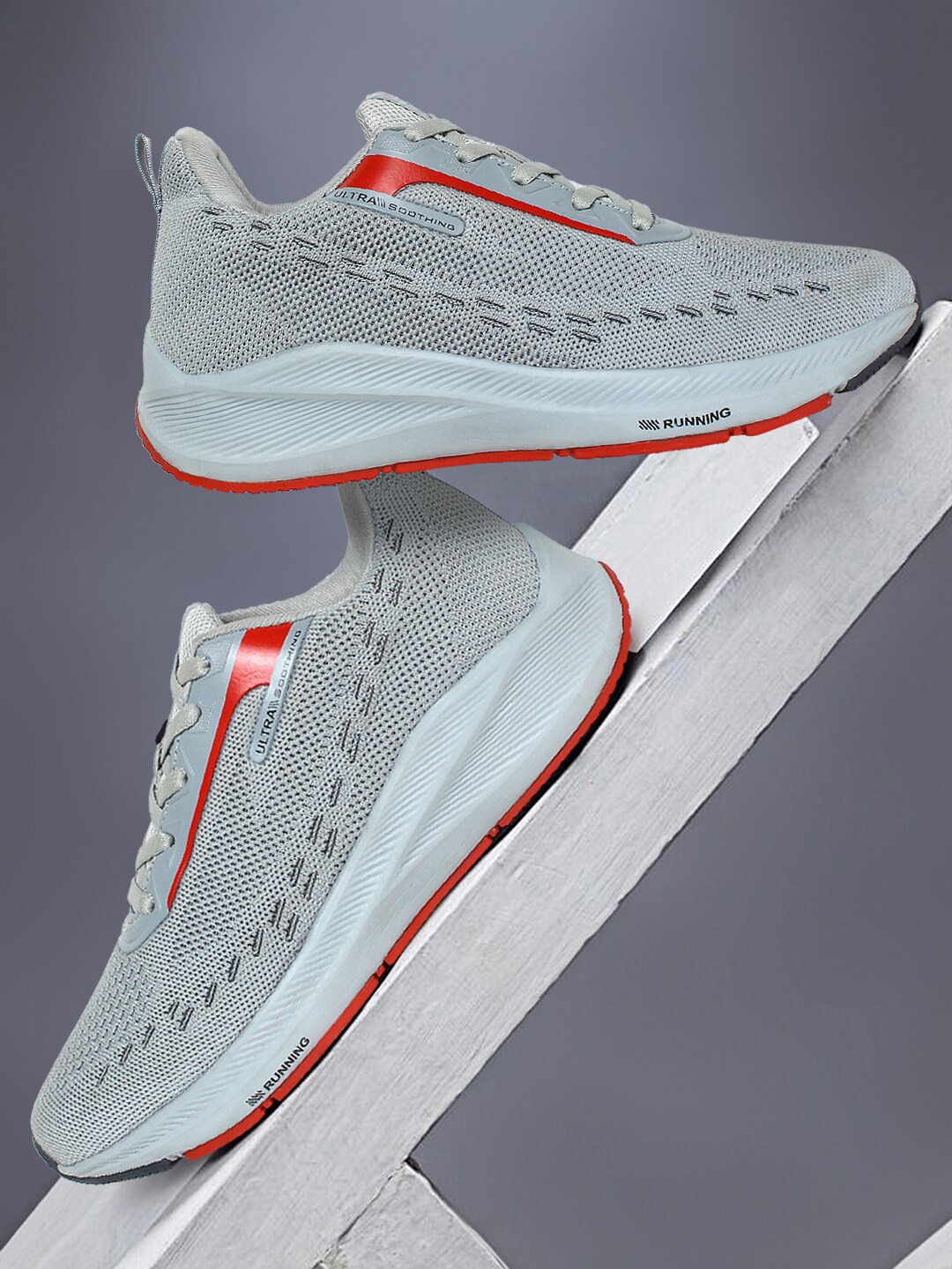 

Champs Men Mesh Running Non-Marking Shoes, Grey