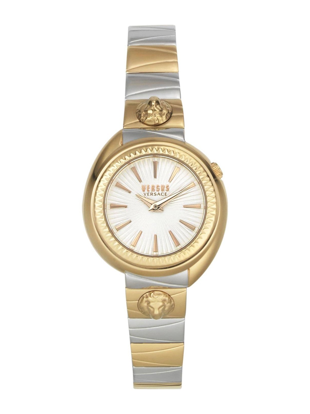 

Versus Women Brass Dial & Stainless Steel Bracelet Style Straps Analogue Watch VSPVW0720, White
